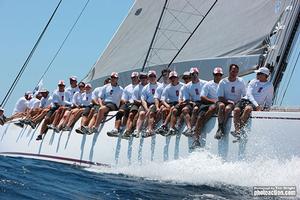 The crew of J-Class superyacht 'Ranger' wear Events Clothing uniform